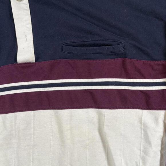 Puritan Rugby Shirt Men’s L/XL Vintage 80s 90s Colorblock Long Sleeve - Picture 3 of 8
